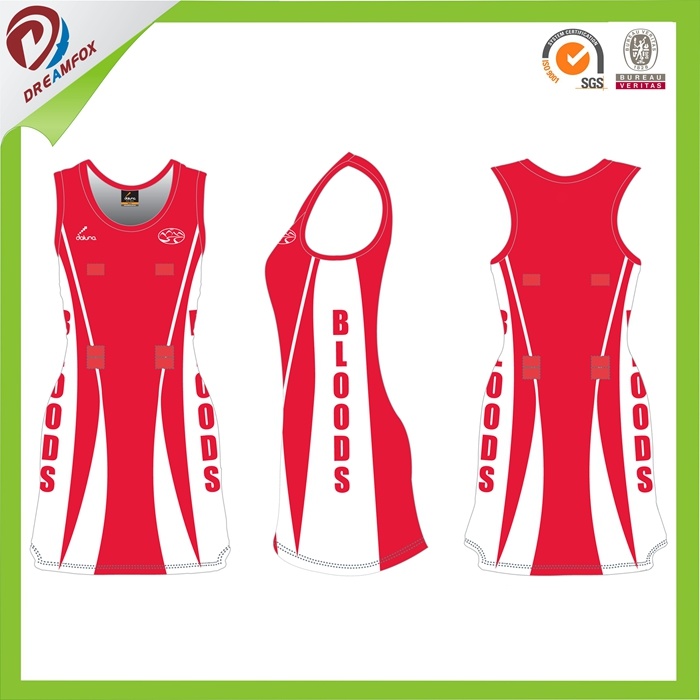 Cutom Your Team Netball Dress Ladies' Colorful Netball Jersey