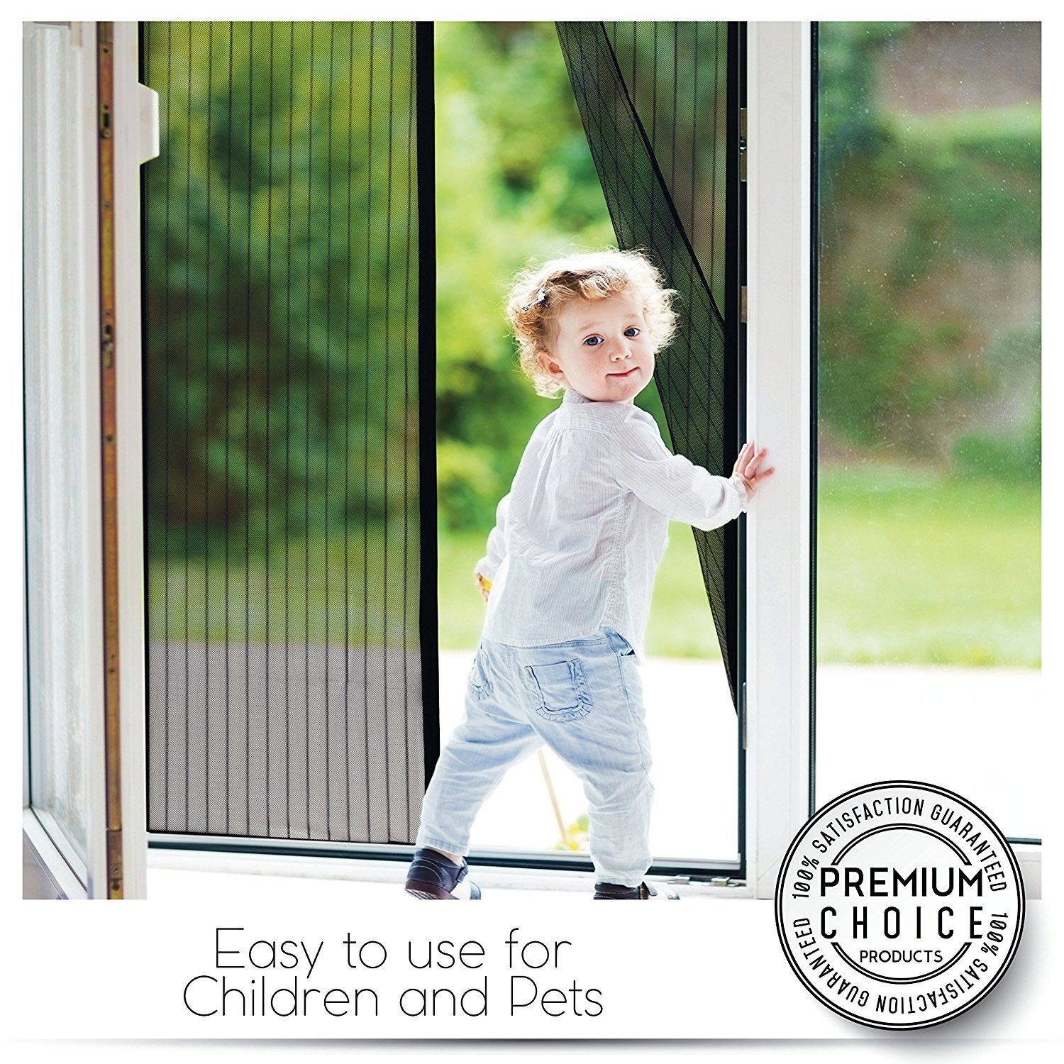 2018 Magnetic Screen Door Customized Sizes and Colors