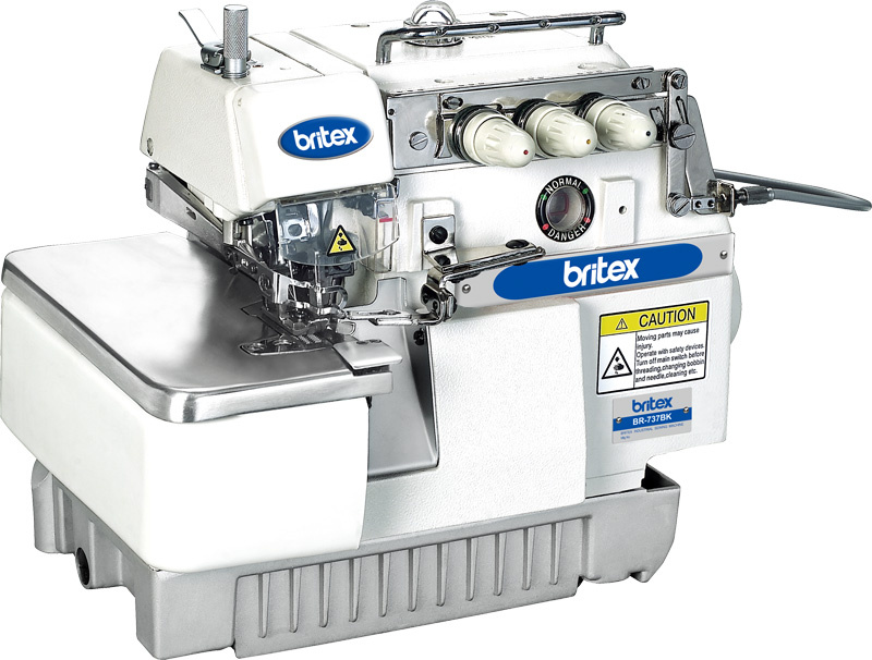 Br-737bk Three Thread Overlock Back Latching Sewing Machine