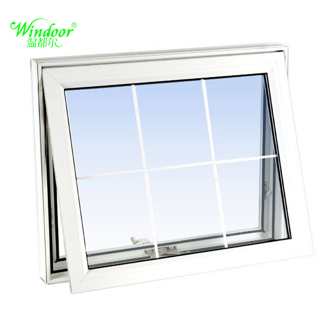 Cheap Price PVC Awning Window with Single Glass