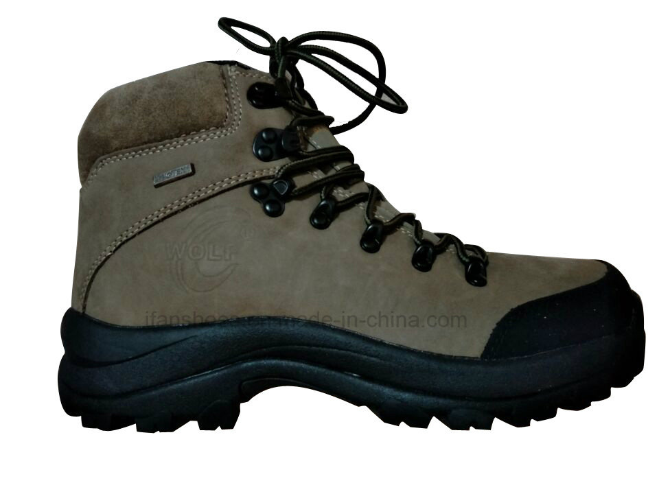 Expensive Full Grain Leather Hiking Shoes with Waterproof Function Design