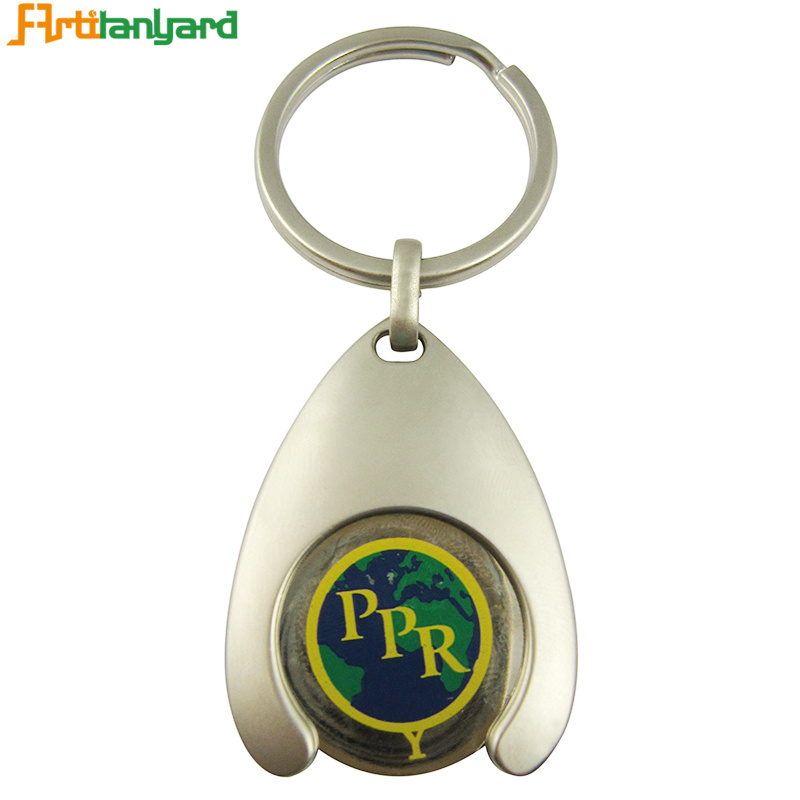 Customer Logo Trolley Coin Keyholder