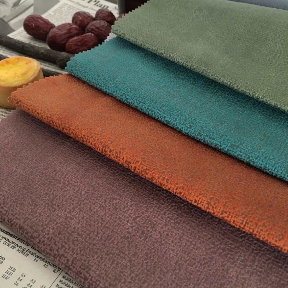 310GSM Upholstery Recycled Velour Sofa Fabric