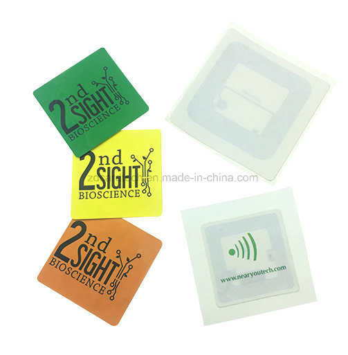 Small ISO14443A Round/Square NFC RFID Paper Sticker with Qr Code