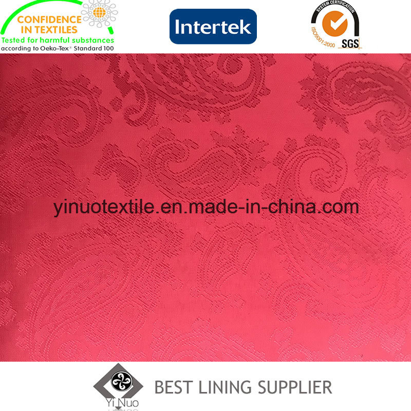 100% Polyester Jacquard Lining for Men's Suit