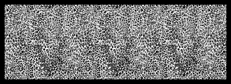 Digital Printed Leopard Pattern Pure Nature Silk Chiffon Scarf for Ladies