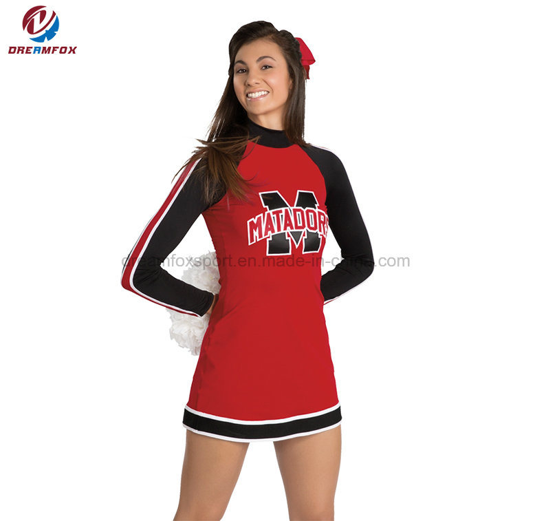 School Girl Dance Customized Printing Cheerleader Dye Sublimation Cheerleading Uniform Dress Adult Sexy