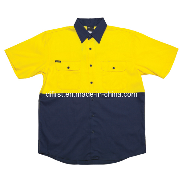 High Visibility Short Sleeve Workwear (without reflective tape)