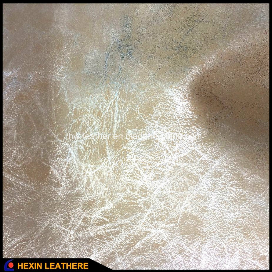 Fancy Design PU Leather Fabric for Shoes Making Hx-S1728