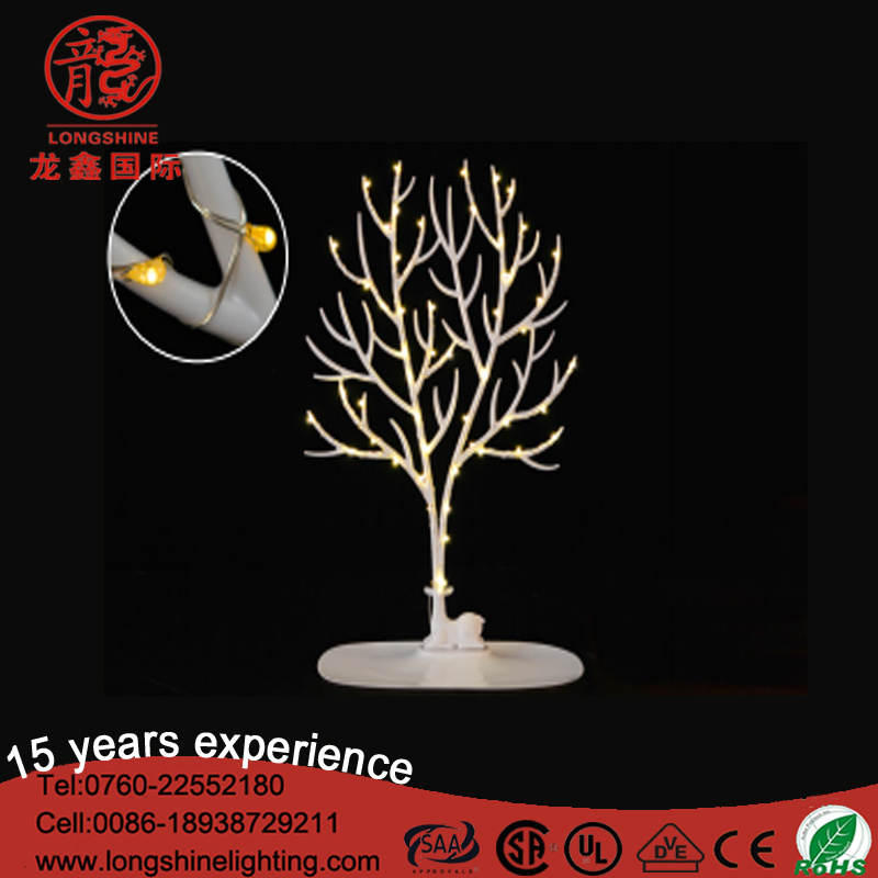 LED Cactus Star Shape Steel Frame Table Lamp Motif Christmas Light for Decoration
