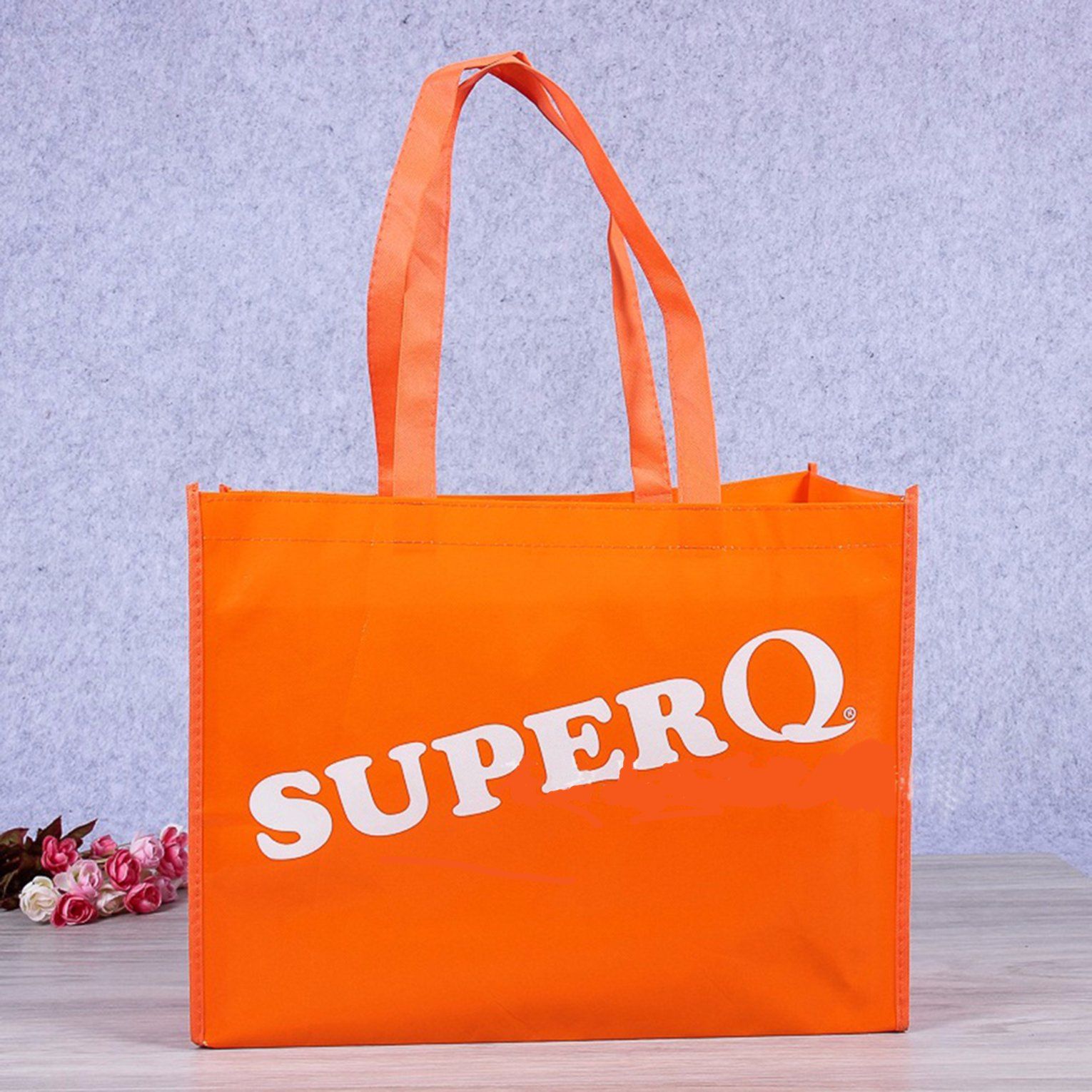 Quilted Fabric Custom Non Woven Tote Bag