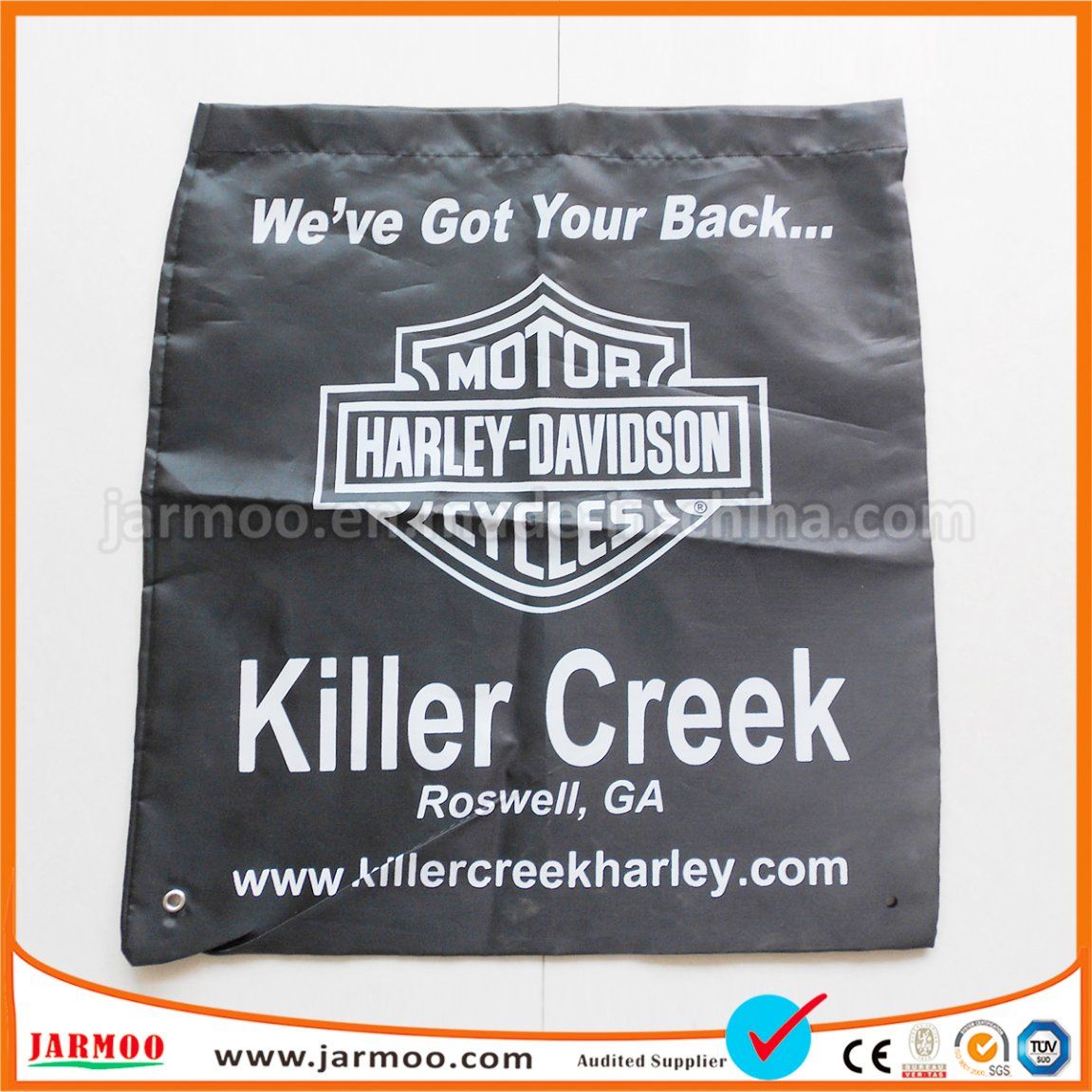 Eco Friendly Customized Nylon Backpack Drawstring Bag