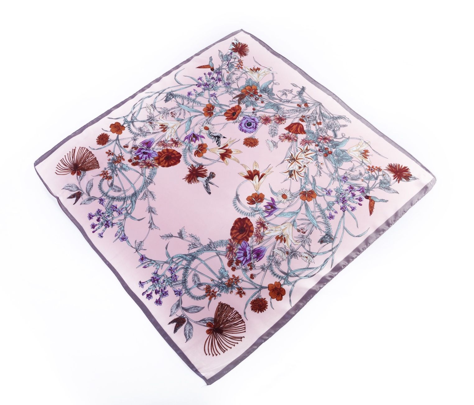 Lightweight Floral Skill Feeling Square Summer Scarf (LQ-PL-1005)