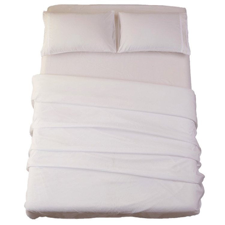 Cheap Hotel Hospital Use Microfiber Fabric Bed Sheets