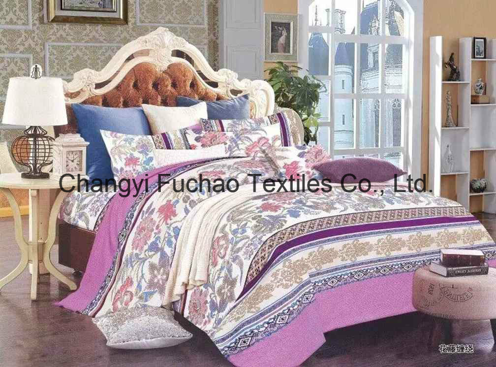 100% Polyester Bedding Set Used for Home or Hotel