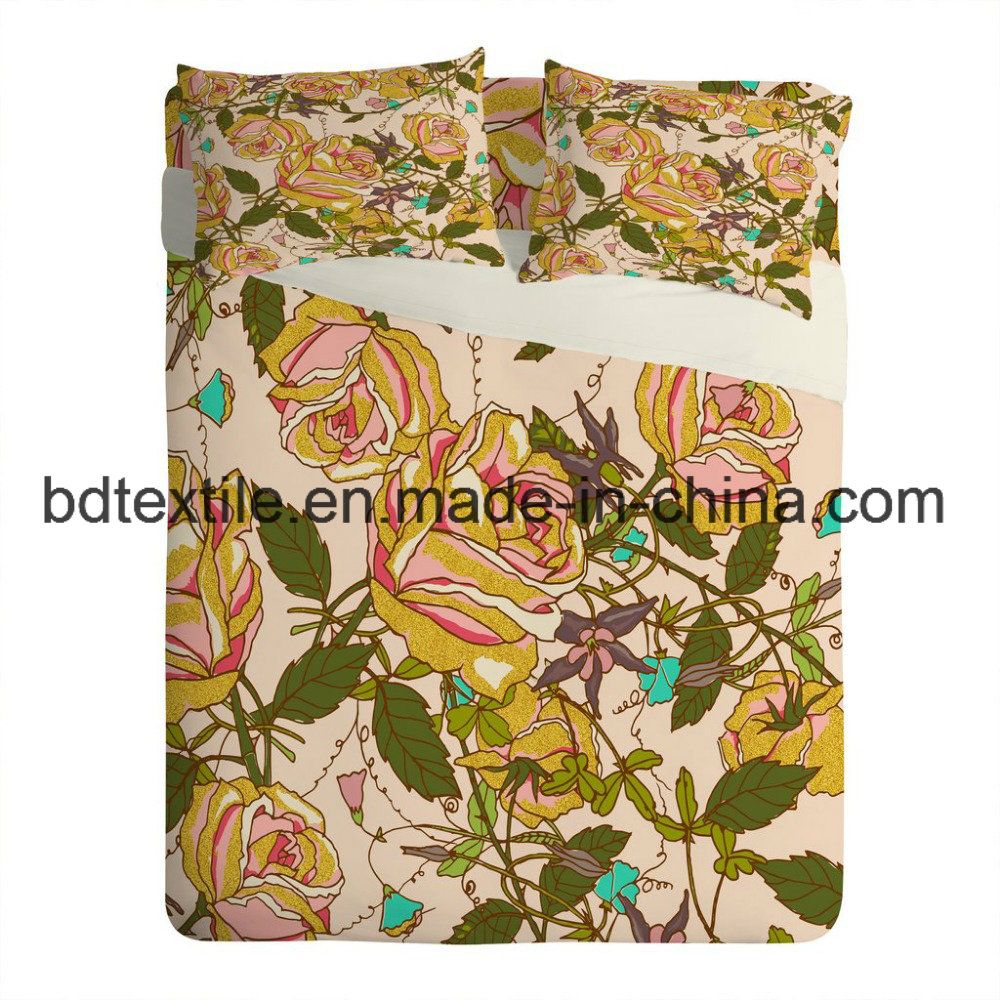 Pigment Printing Microfiber Brushed Fabric for Making Bed Sheet Fabric