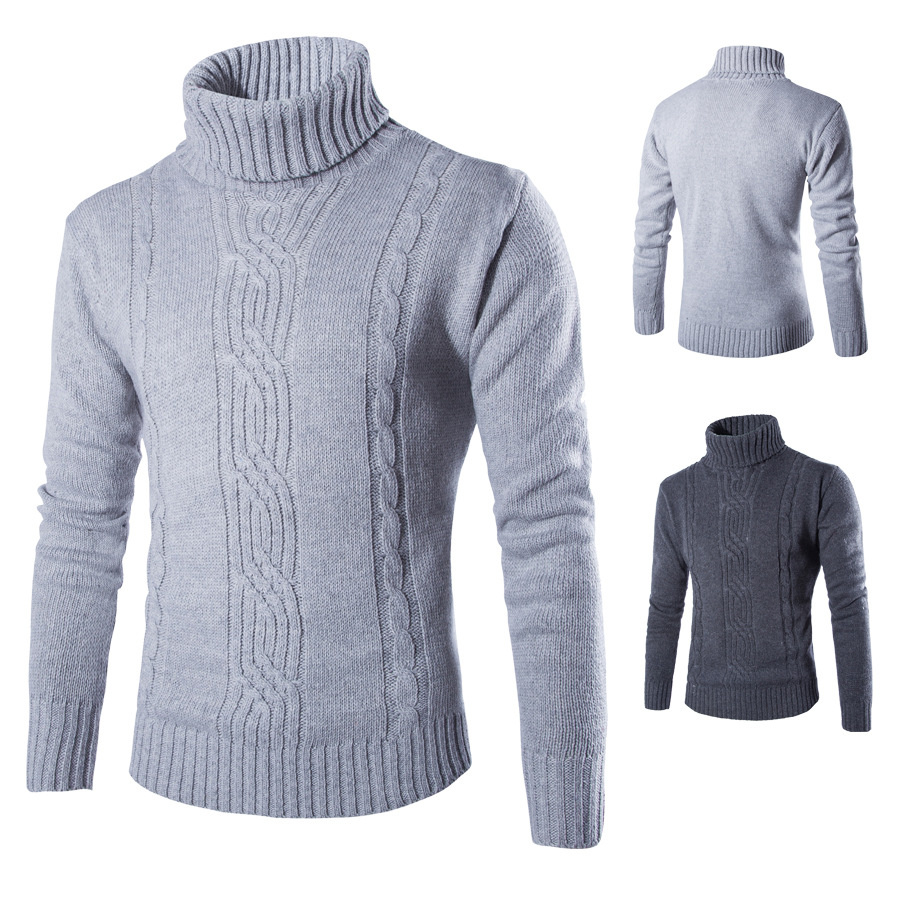 New Korean Sweater Knitting Pattern Pullovers Men Sweater