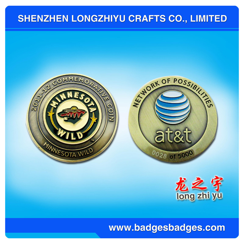 Custom Commemorative Coin Antique Bronze Souvenir Coins with 3D Effect