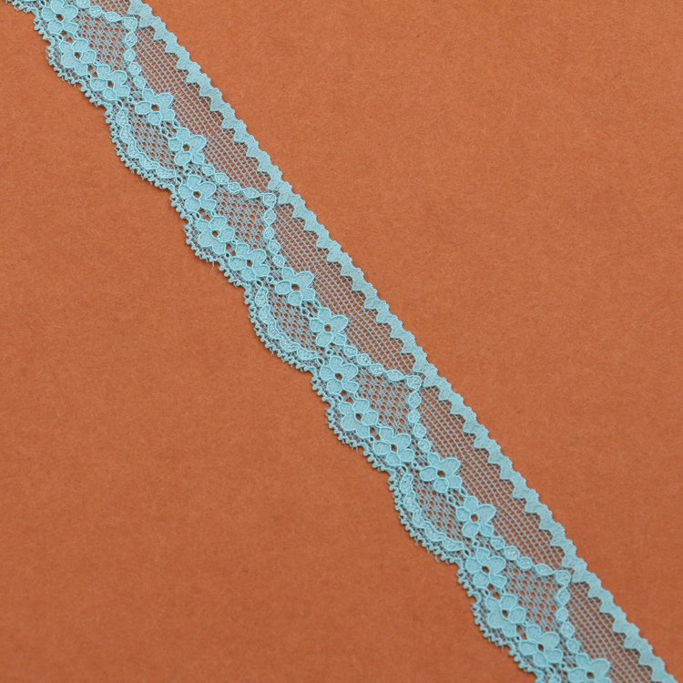 Online Cheap Sell Mint Color Black Color Stretch Thin Lace Trim