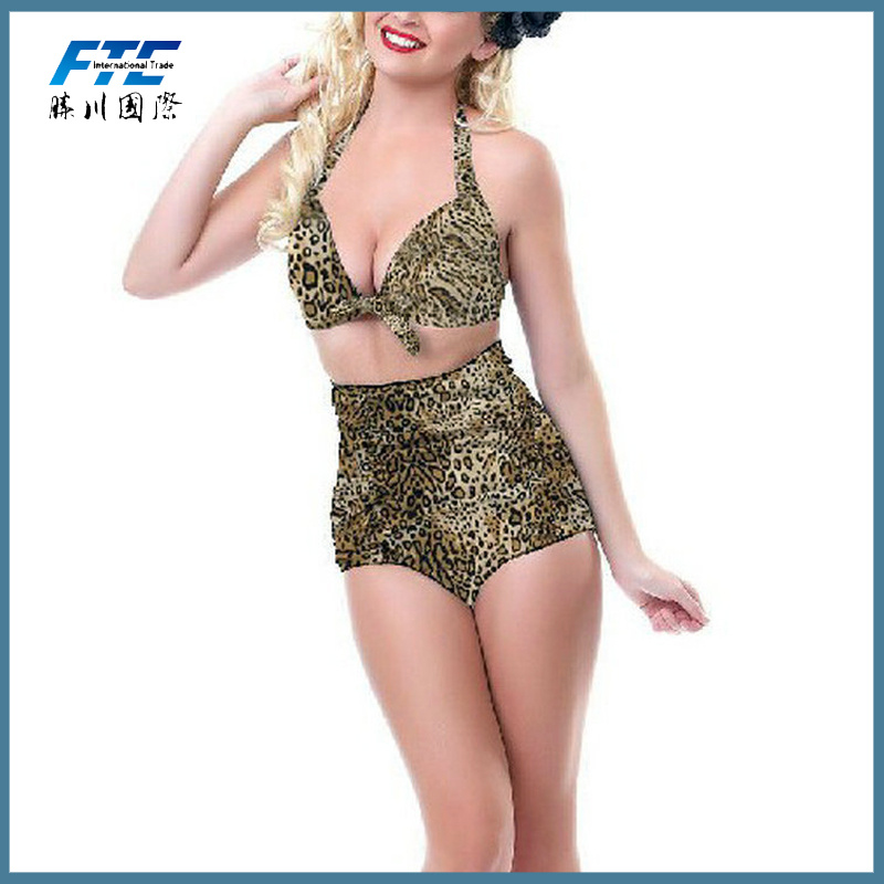 Leopard Print New Style Hot Sexy Girl Swimwear Beachwear Bikini