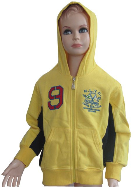 Wholesale Kid's Spring Fleece Jacket with Hood