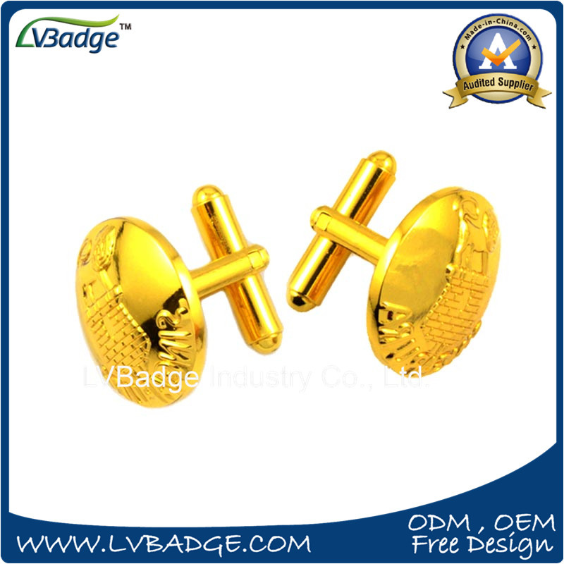 Promotion Customized Cufflinks with Plating Gold
