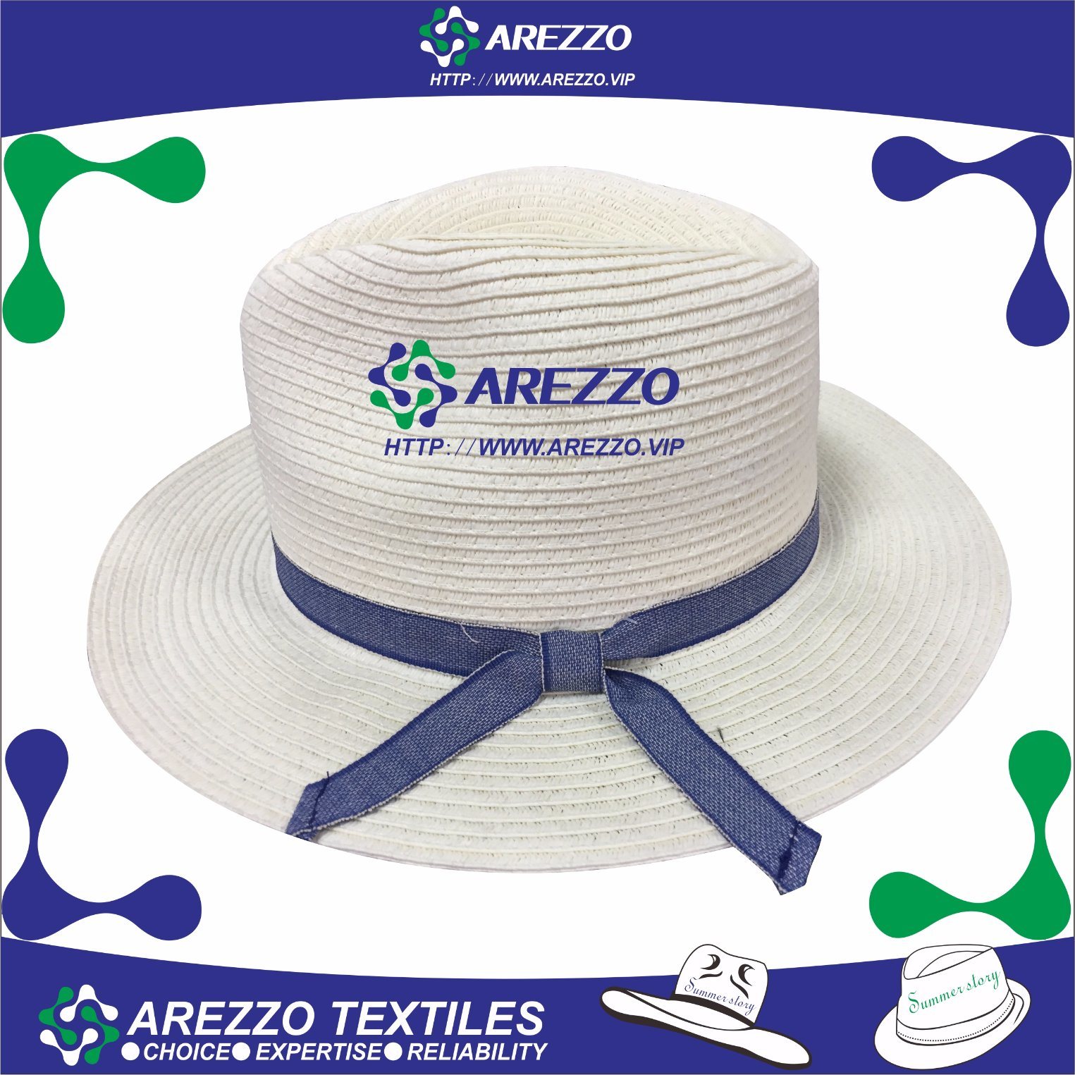 Paper Straw Cowboy Hat (AZ027A)