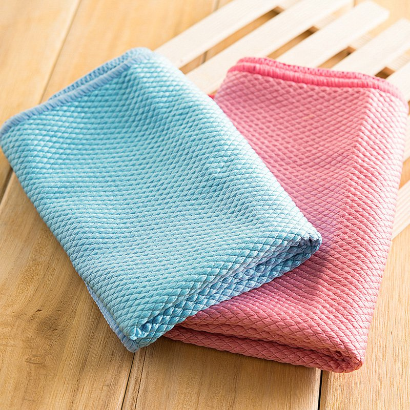 Custom Logo Microfiber Waffle Cleaning Towel