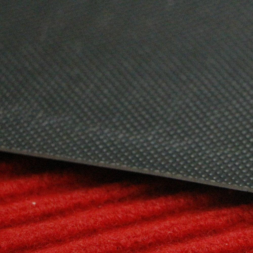 100% Polyester 1.3mm PVC Backing Double Ribbed Carpet