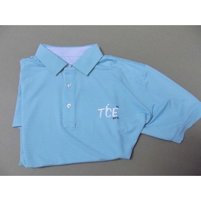 Blue Tice Golf T Shirt with Polo Neck