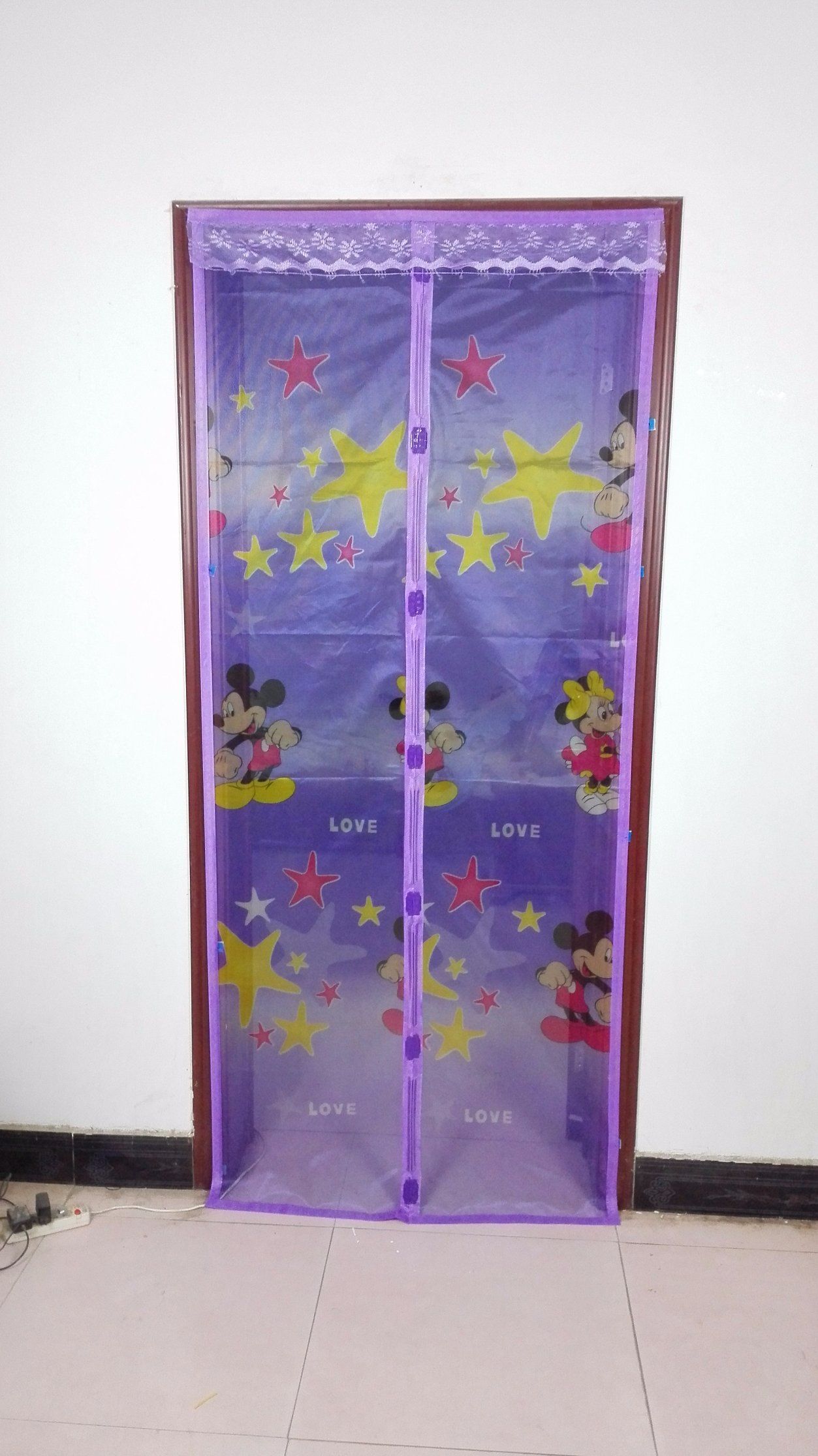Doorway Fly and Insect Curtain Screen Mesh Insect Screen Magnetic Fly Screen Door Curtain