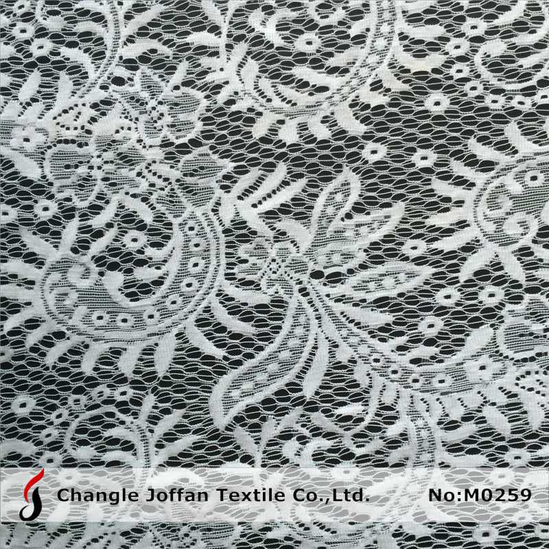Jacquard Nylon Knitted Lace for Sale (M0259)