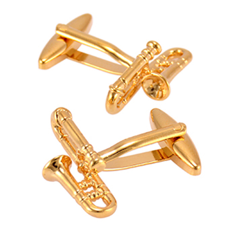 VAGULA Lovely Funny Cufflink Sax Cuff Link for Men's Jewellery