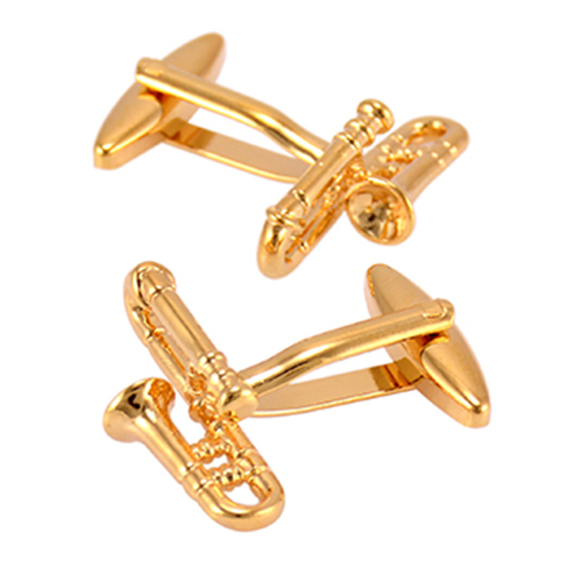 VAGULA Lovely Funny Cufflink Sax Cuff Link for Men's Jewellery