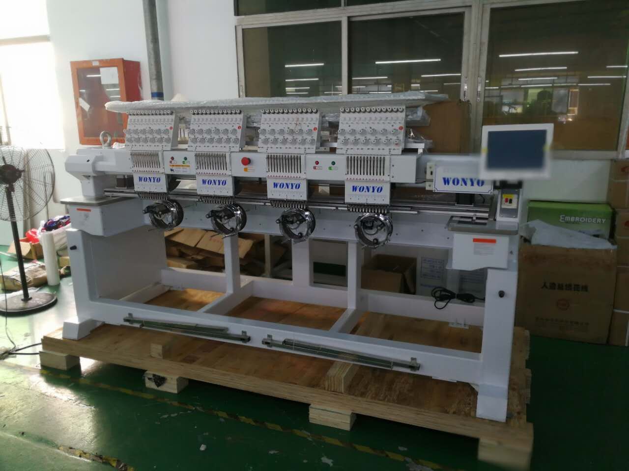 9/12 Needle 4 Head Computer Embroidery Machine Price in China with Swf Embroidery Machine Parts