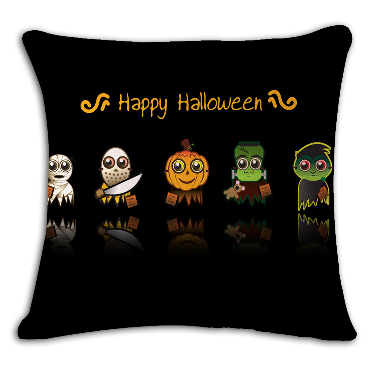 Hollween Holidy Designed Printing Throw Cushion