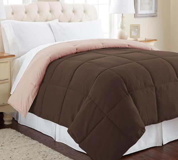 Microfiber Solid Bicolor Filling Comforter Quilt