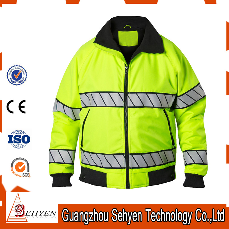 2017 High Visibility Safety Softshell Jacket Workwear