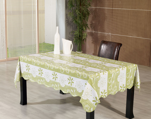 PVC Two-Layer Printed Tablecloth (TJ0132)