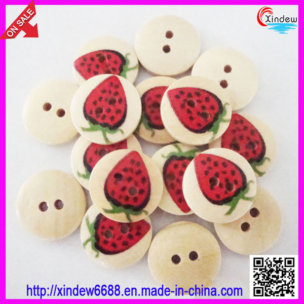 Wooden Button (XDWB-004)