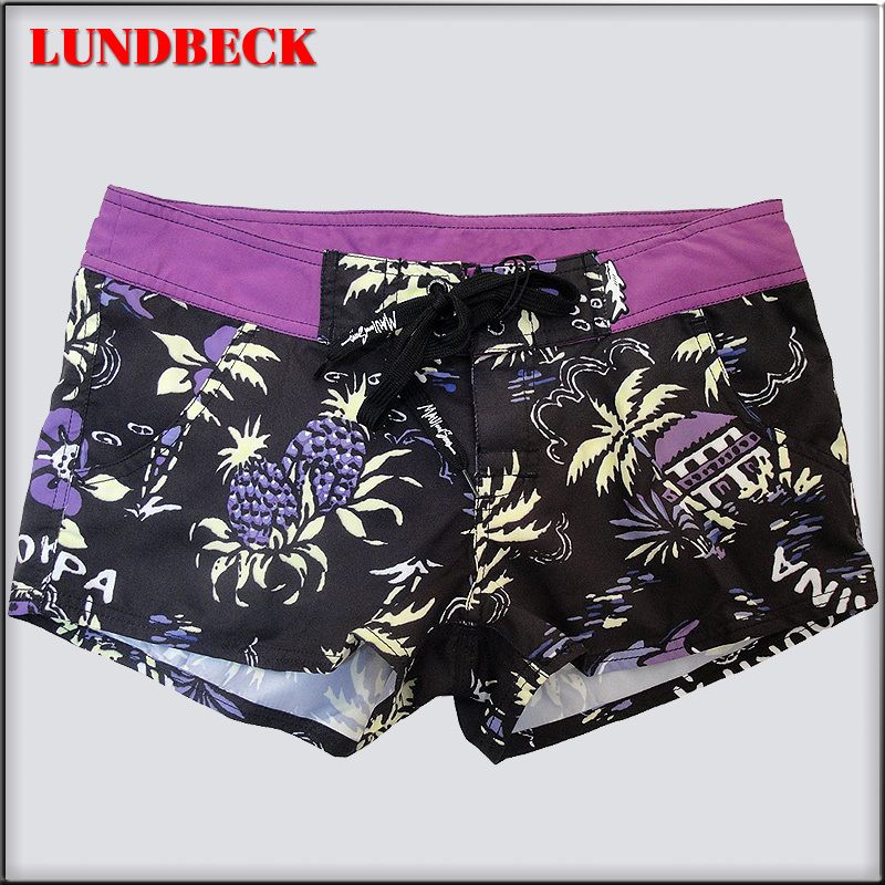 Women's Beach Shorts with Flower