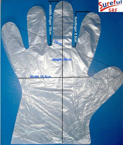 HDPE Disposable Glove (0.4, 0.5, 0.6grams)