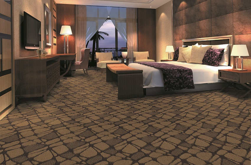 Machine Tufted PP Wall to Wall Hotel Carpets