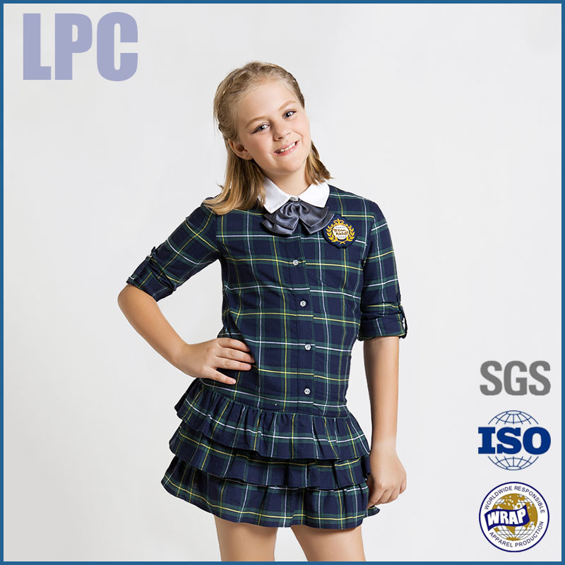 2016 OEM Custom Promotional Trendy School Student Uniform