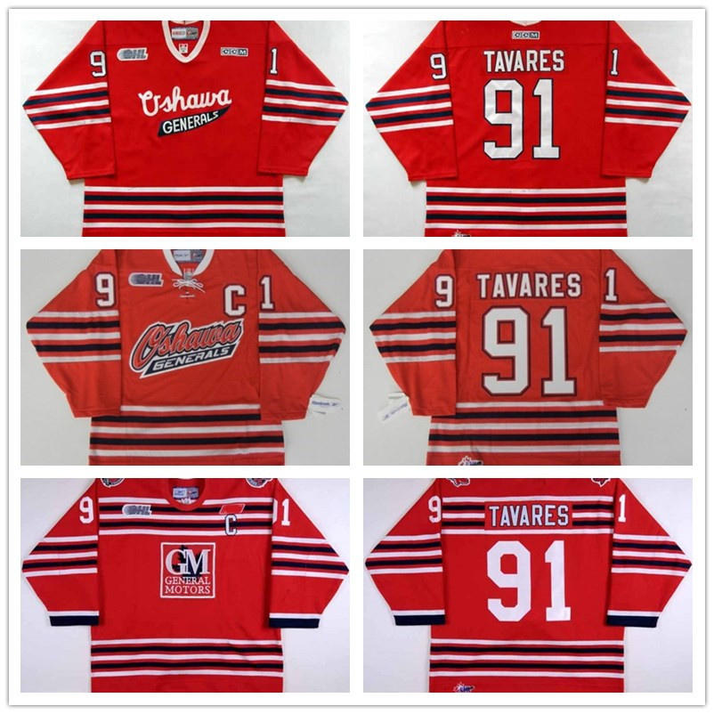 New Customize Ohl Oshawa Generals Jersey John Tavares Hockey Jerseys