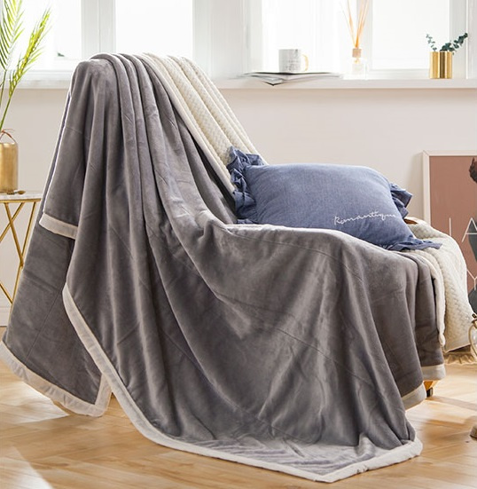 Lightweight Throw Velvet Blanket Coral Fleece Blanket