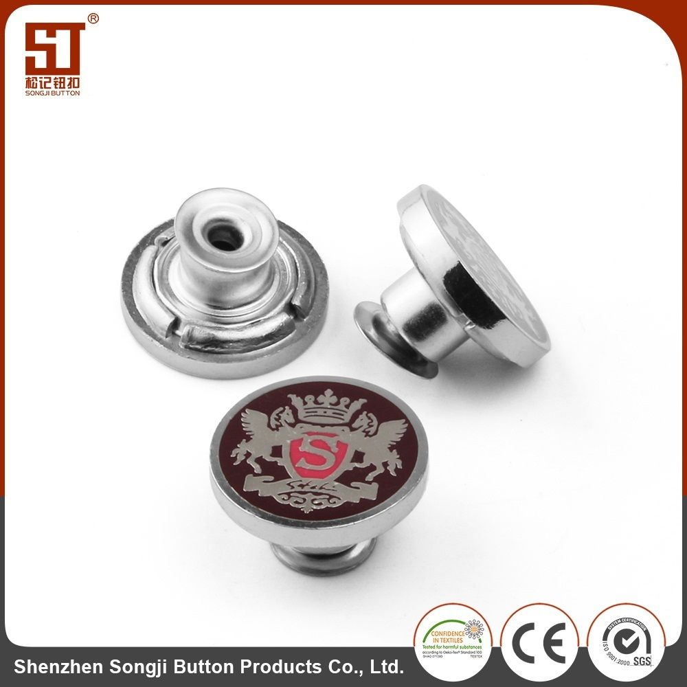 Metal Round Fashion Color Matching Button for Trousers