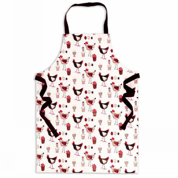 PVC Coated Fancy Kitchen Apron with Chicken Design (AP915W)