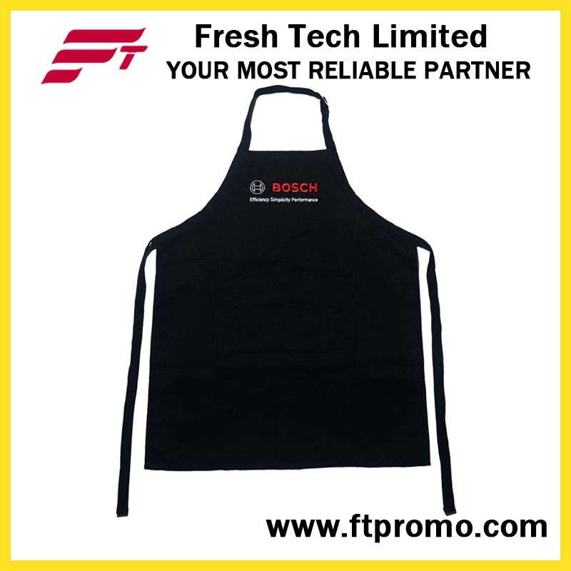 100% Polyester/Cotton OEM Custom Printed Promotional Kitchen Bib Apron