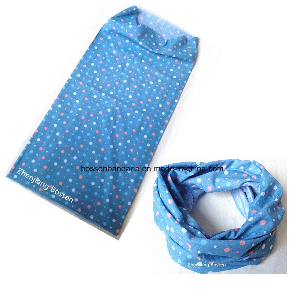 Factory Produce Customized Blue Multifunctional Face Mask Bandanna